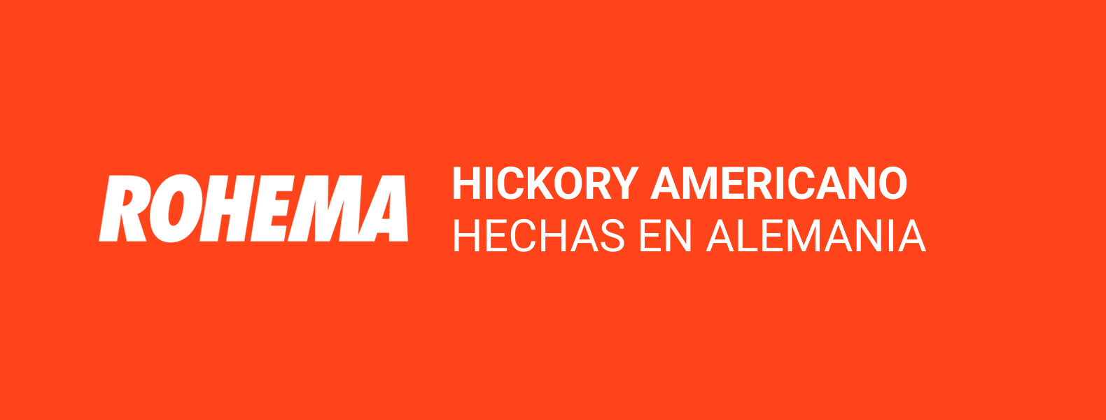Banner baquetas ROHEMA - Hickory Americano - Hechas en Alemania.