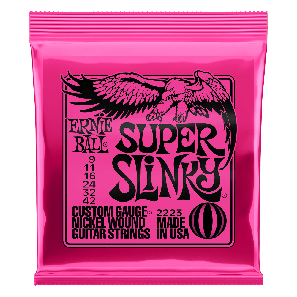 Cuerdas Ernie Ball Super Slinky Nickel Wound 9-42